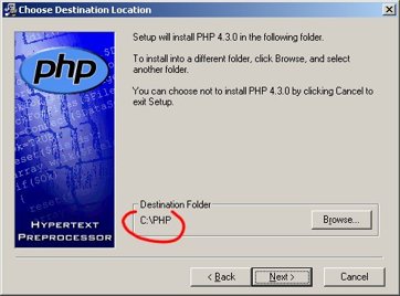 Namestitev PHP tolmača (2)